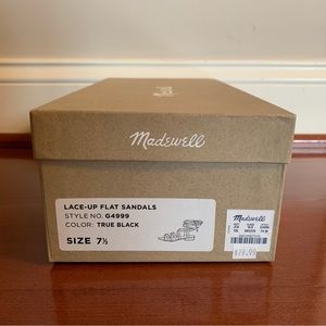 MOVING SALE - Black lace up Madewell sandals
